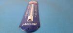 Vintage Chevron Gasoline Sign – Gas Pump Ad Sign on Porcelain Thermometer - Image 11
