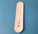 Vintage Chevron Gasoline Sign – Gas Pump Ad Sign on Porcelain Thermometer - Image 14