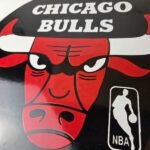 Vintage Chicago Bulls Sign – NBA Basketball Stadium Porcelain Gas Pump Sign - Image 4