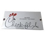 Vintage Chick Fil A Sign – Chicken Fast Food Porcelain Gas Pump Sign - Image 2