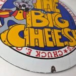 Vintage Chuck E Cheese Sign – Porcelain Gas Pump Service Station Sign - Image 11