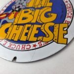 Vintage Chuck E Cheese Sign – Porcelain Gas Pump Service Station Sign - Image 14