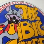 Vintage Chuck E Cheese Sign – Porcelain Gas Pump Service Station Sign - Image 5