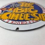 Vintage Chuck E Cheese Sign – Porcelain Gas Pump Service Station Sign - Image 10