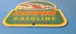 Vintage Clipper Gasoline Sign – Aircraft Airplane Gas Pump Porcelain Sign - Image 11