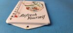 VINTAGE COCA COLA PORCELAIN GAS SODA BOTTLE SODA REFRESH AD SIGN THERMOMETER - Image 11