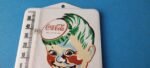 VINTAGE COCA COLA PORCELAIN GAS SODA BOTTLE SODA REFRESH AD SIGN THERMOMETER - Image 3
