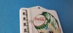 VINTAGE COCA COLA PORCELAIN GAS SODA BOTTLE SODA REFRESH AD SIGN THERMOMETER - Image 5