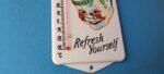 VINTAGE COCA COLA PORCELAIN GAS SODA BOTTLE SODA REFRESH AD SIGN THERMOMETER - Image 7
