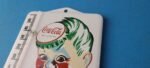 VINTAGE COCA COLA PORCELAIN GAS SODA BOTTLE SODA REFRESH AD SIGN THERMOMETER - Image 8