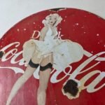 Vintage Coca Cola Porcelain Sign – Beverage Gas Pump Bottling Service Soda Sign - Image 12