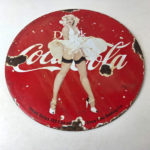 Vintage Coca Cola Porcelain Sign – Beverage Gas Pump Bottling Service Soda Sign - Image 15
