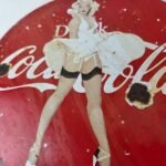 Vintage Coca Cola Porcelain Sign – Beverage Gas Pump Bottling Service Soda Sign - Image 4