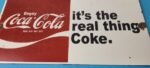 Vintage Coca Cola Porcelain Sign – Coke Soda Bottles Gas Pump Service Sign - Image 12