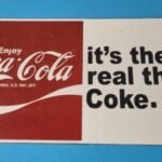 Vintage Coca Cola Porcelain Sign – Coke Soda Bottles Gas Pump Service Sign