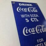 Vintage Coca Cola Porcelain Sign – Drink Soda Bottles Gas Pump Service Sign - Image 6