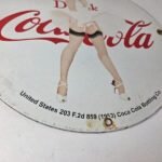 Vintage Coca Cola Porcelain Sign – Gas Pump Bottling Service Soda Beverage Sign - Image 11