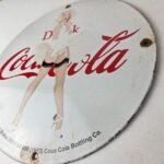 Vintage Coca Cola Porcelain Sign – Gas Pump Bottling Service Soda Beverage Sign - Image 13