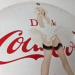 Vintage Coca Cola Porcelain Sign – Gas Pump Bottling Service Soda Beverage Sign - Image 5