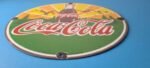 Vintage Coca Cola Porcelain Sign – Shop Soda Bottles Gas Pump Service Sign - Image 7