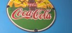 Vintage Coca Cola Porcelain Sign – Shop Soda Bottles Gas Pump Service Sign - Image 5