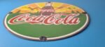 Vintage Coca Cola Porcelain Sign – Shop Soda Bottles Gas Pump Service Sign - Image 11