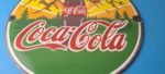 Vintage Coca Cola Porcelain Sign – Shop Soda Bottles Gas Pump Service Sign - Image 12
