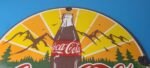 Vintage Coca Cola Porcelain Sign – Shop Soda Bottles Gas Pump Service Sign - Image 13