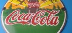 Vintage Coca Cola Porcelain Sign – Shop Soda Bottles Gas Pump Service Sign - Image 4