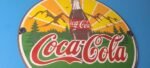 Vintage Coca Cola Porcelain Sign – Shop Soda Bottles Gas Pump Service Sign - Image 6