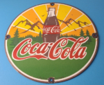 Vintage Coca Cola Porcelain Sign – Shop Soda Bottles Gas Pump Service Sign - Image 2