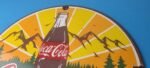 Vintage Coca Cola Porcelain Sign – Shop Soda Bottles Gas Pump Service Sign - Image 8
