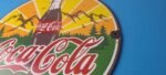 Vintage Coca Cola Porcelain Sign – Shop Soda Bottles Gas Pump Service Sign - Image 9