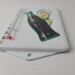 Vintage Coca Cola Porcelain Sign – Soda Gas Pump Ad Thermometer Sign - Image 9