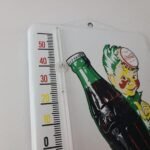 Vintage Coca Cola Porcelain Sign – Soda Gas Pump Ad Thermometer Sign - Image 5