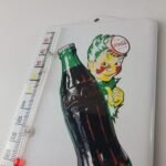 Vintage Coca Cola Porcelain Sign – Soda Gas Pump Ad Thermometer Sign - Image 8