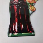 Vintage Coca Cola Sign – Glass Bottle Boy Gas Pump Porcelain Sign - Image 11