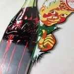 Vintage Coca Cola Sign – Glass Bottle Boy Gas Pump Porcelain Sign - Image 13