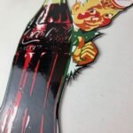 Vintage Coca Cola Sign – Glass Bottle Boy Gas Pump Porcelain Sign - Image 4