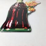 Vintage Coca Cola Sign – Glass Bottle Boy Gas Pump Porcelain Sign - Image 10