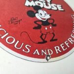Vintage Coca Cola Sign – Refreshing Soda Mickey Mouse Gas Porcelain Disney Sign - Image 11