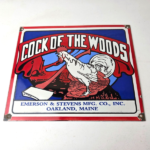 Vintage Cock of The Woods Sign – Axe Service Station Knife Store Gas Pump Sign - Image 15