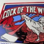 Vintage Cock of The Woods Sign – Axe Service Station Knife Store Gas Pump Sign - Image 3