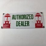 Vintage Coleman Sales Sign – Gas Auto Dealer Garage Shop Porcelain Sign - Image 15