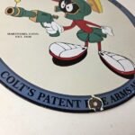 Vintage Colt Porcelain Sign – Marvin the Martian Ray Gun Colt Sign - Image 11