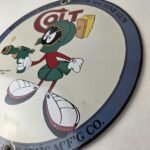 Vintage Colt Porcelain Sign – Marvin the Martian Ray Gun Colt Sign - Image 13