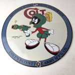 Vintage Colt Porcelain Sign – Marvin the Martian Ray Gun Colt Sign - Image 15