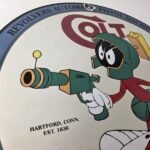 Vintage Colt Porcelain Sign – Marvin the Martian Ray Gun Colt Sign - Image 5