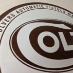 Vintage Colt Revolvers Sign – Porcelain Pistols Guns Ammo Gas Service Pump Sign - Image 5