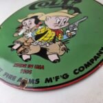 Vintage Colt Sign – Firearm Porcelain Gas Pump Man Cave Collection Ad Store Sign - Image 14